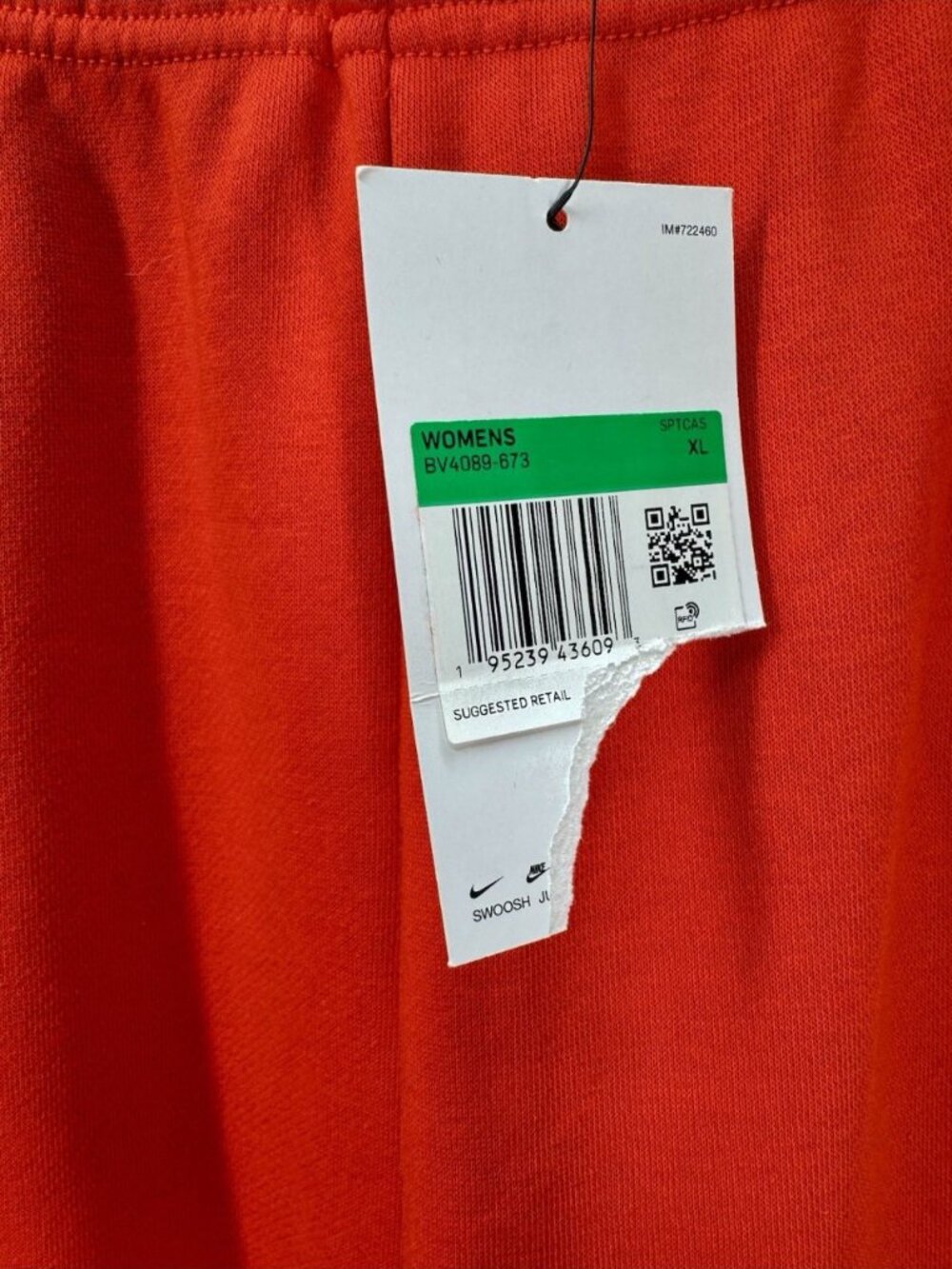 Nike Essential Fleece Sweatpants Womens XL Chile Red Tech Jogger Pants BV4089 - Picture 3 of 10